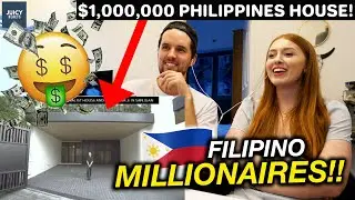 INSANE $1,000,000 Philippines House! (Richest Filipino's Live Here) REACTION