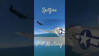 Legendary Spitfire and P-51 Mustang Fly Past #spitfire #mustang #airforce #ww2 #battleofbritain