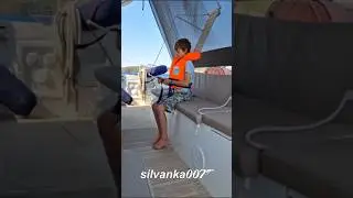 SAFETY FIRST ❗️❗️❗️ Catamaran Sailing Trips Sporades Islands Greece Lagoon 40 #sailiing #greece #wow