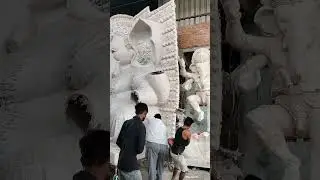 Ganesh Lifting Process |Dhoolpet Ganesh Making Idol 2025 |#shorts #dhoolpet