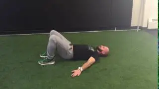 Glute Bridge with Cross Body Reach