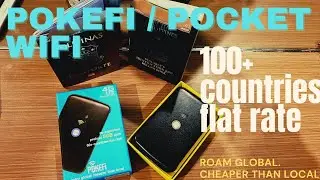 POKEFI / Pocket Wifi 4G LTE Review. 100 +countries flat rate. Roam global cheaper than local