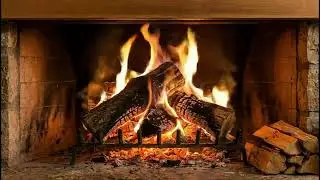 Warm Winter Fireplace Ambience ❄️ Cozy ASMR | Crackling Fire & Calm Night Sounds
