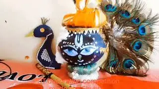 POT decoration first prize 🏆।।द्वारकाधीश।।#craft  #creative #krishna #decoration #viral 