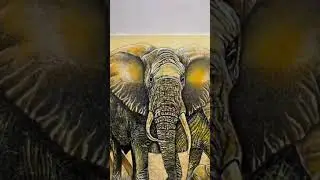 Happy elephant family ❤️| #Painting acrylic colours ￼| Aaryan&rsquo;s Art