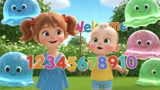 Learn numbers123 Song Educational Nursery Rhymes,Kids Song,Lolly Jelly Kids Happy Learning Every Day