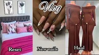 Vlog: Eastleigh haul| Living room reset| New nails|LED  strip lights| Shooting content for Poisedke