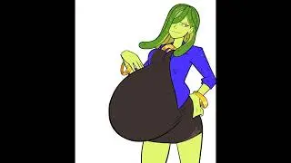 Vera had a nice human meal for her to eat / vore animation.