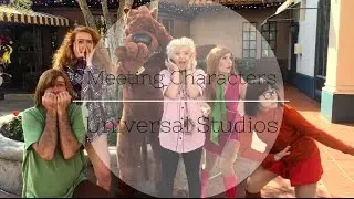 MEETING CHARACTERS AT UNIVERSAL // DINOSAURS CELEBRATE CHRISTMAS? // Brooke Maglish