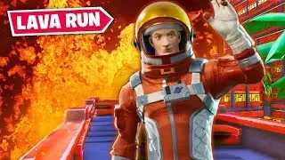 *RUN* FROM THE LAVA! (Fortnite Volcano Run)