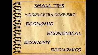 English Tutor Online: Historic-Historical-Prehistoric//Economy-Economical-Economic-Economics