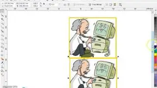 how to create a stacked photos using CorelDraw X4