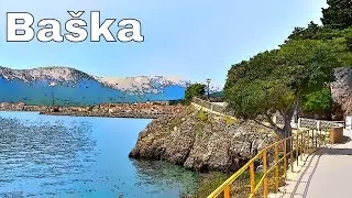 Walking around Krk island - Town of Baska