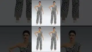 black & white jumpsuit design #fashion #design #3d #dress #designer #fashiontrends #fashionstyles