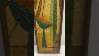 Colorful Crystals Let&rsquo;s Party Retro Vintage 70&rsquo;s Gravel Pebble Art