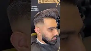 High skin fade with beard trim 🔥🔥 #shorts