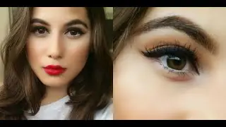 Winged Eyeliner and Red Lips (Drugstore)