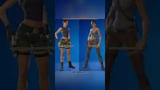Old Vs New Lara Croft Skin Who Is Better!? #fortnite #shorts
