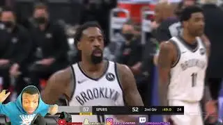 eagletears REACT TO NBA GAME NETS VS SPURS🏀🔥🔥