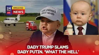 &laquo;КАКОГО ЧЁРТА!&raquo;: Малыш Трамп критикует Малыша Путина за последние нападки на Украину #babytrump#b...