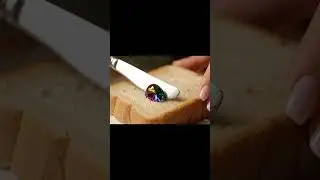 Diamond Jelly Spread on Bread - ASMR Sounds & Visuals | Soothing Slice
