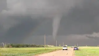 Tornado Over The Rainbow, Crowell, TX - 4/23/2021