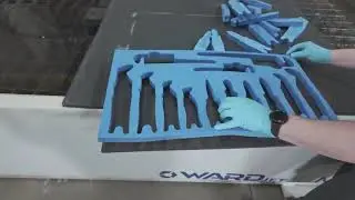 Design and manufacture your own custom foam tool holders using a WARDJET waterjet!