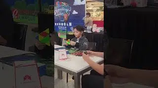 Pyraminx Event 🔺️🧩🐌 #speedcubing #cubing #rubikscube