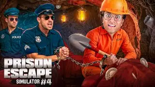 I FOUND THE EXIT BUT I GOT CAUGHT😭 PRISON ESCAPE SIMULATOR #4