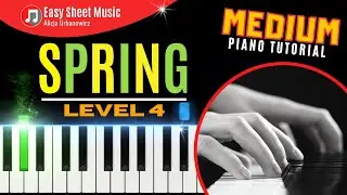 Vivaldi &ndash; Spring FULL VERSION Piano Tutorial MEDIUM 👇 Sheet Music 👇 Level 4 Grow A Garden SLOW