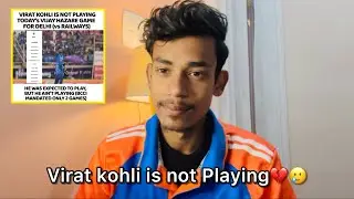 Virat kohli ab nahi khelenge💔🥲 #viratkohli #viratkohlireels #cricketlover #vijayhazaretrophy 