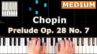 Chopin - Prelude Op. 28 No. 7 - Piano Tutorial Easy