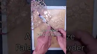 Gold powder gel print