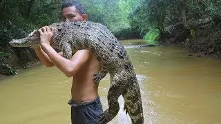 Primitive Technology: Hunting Biggest crocodile in the world