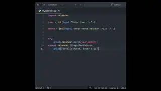 PYTHON CALENDAR