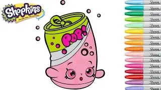 Shopkins Coloring Book Soda Pops Season 1 Ultra Rare Rainbow Splash Coloring Pages
