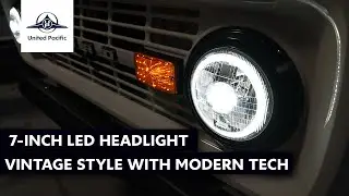 7-Inch LED Headlight | Vintage Style with Modern Tech | United Pacific