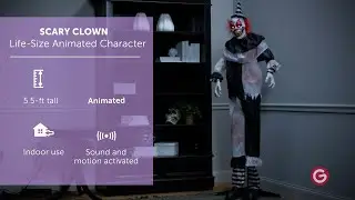 SCARY CLOWN | Life-Size Animated Character