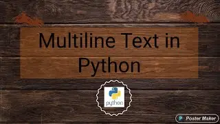 Multiline String in python