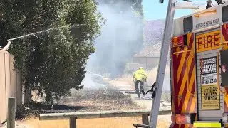 Dangerous Scrub Fire Next to Homes | Armadale VFRS On Scene