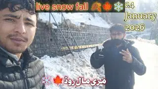 Murree Mein Baraf Bari 😱 | Snowfall on 23 Jan 2026 | Rare Weather