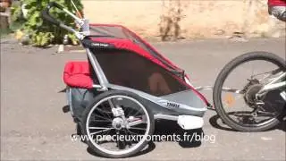 Test du chariot  remorque Thule Cougar 2   montage / démontage, kits poussette et jogging / running