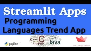 Building a Programming Language Trends App with Streamlit  & Python