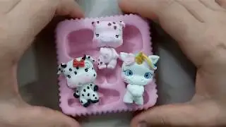 Aplique de Unicórnio de Biscuit com Molde Quarteto Fofuras da Kaká