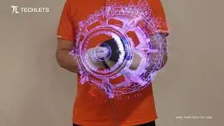 Techlets 3d hologram advertising displayer 3