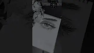 Crazy Eyebrow Sketch #art #shorts