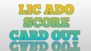 My LIC ADO Final Score Card after Three round #governmentjob #insuranceexam #licado