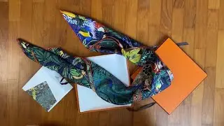 Hermes Special Edition Wild Singapore Silk Scarf
