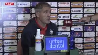 Rueda de prensa de Paco Herrera tras el Barakaldo-Sporting