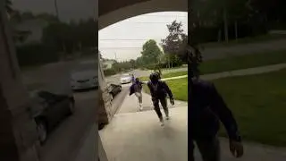 If you see these masked guys outside, lock your doors and hide!!